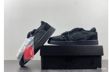 x OG Jordan 1 Travis 'Black (Kids!) Low Scott DO5442-001 Air Phantom' SP 0818